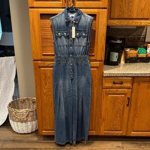 Bluivy Blue Denim Button-Up Top